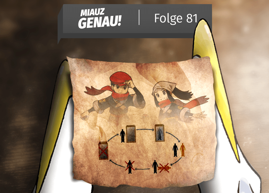 Arceus hält ein Zettel mit den Protagonisten der neuen Pokemon Spiele und entwirft seinen Zeitreise Plan. Pokemon Legenden Arceus Spielbericht mit Reviews von Shaddric, Swisspact, Viet und Markus von den Rocket Beans, PokeBazi, der Grugaliga uvm.,